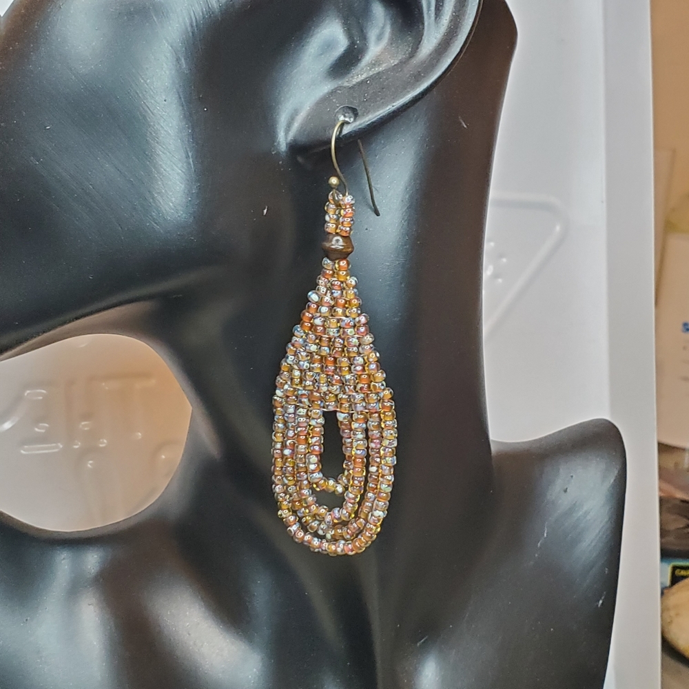 COPY - Teardrop Beaded Earrings